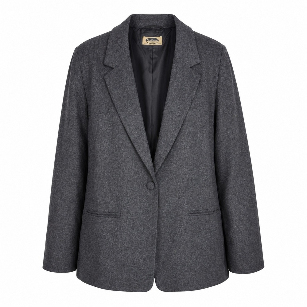 MarkReed Wool Blend Blazer 22W Charcoal Grey Single Button Professional Classic